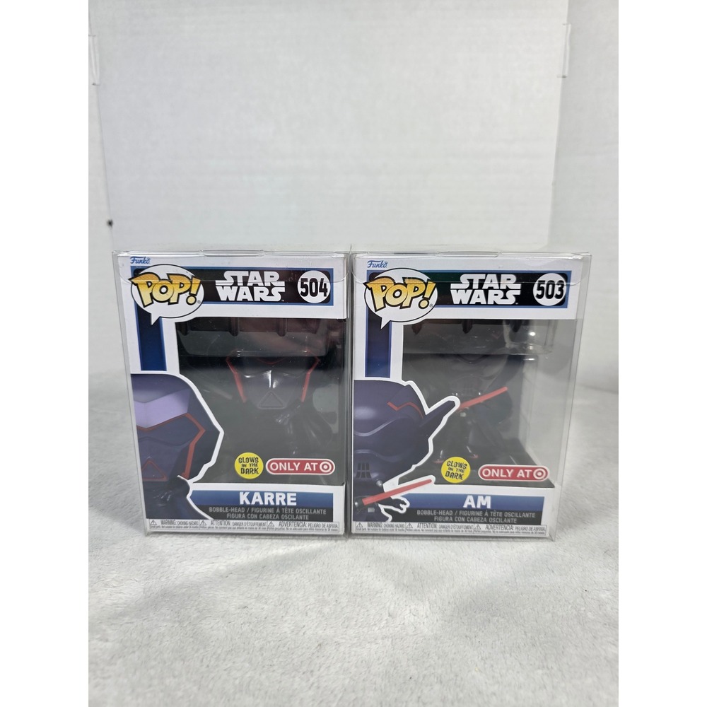 Funko Pop Star Wars Visions Karre 504 Am 503 Target Exclusive Glow In The Dark